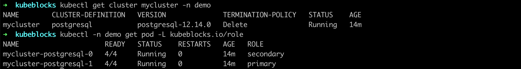 PostgreSQL 高可用切换后集群状态