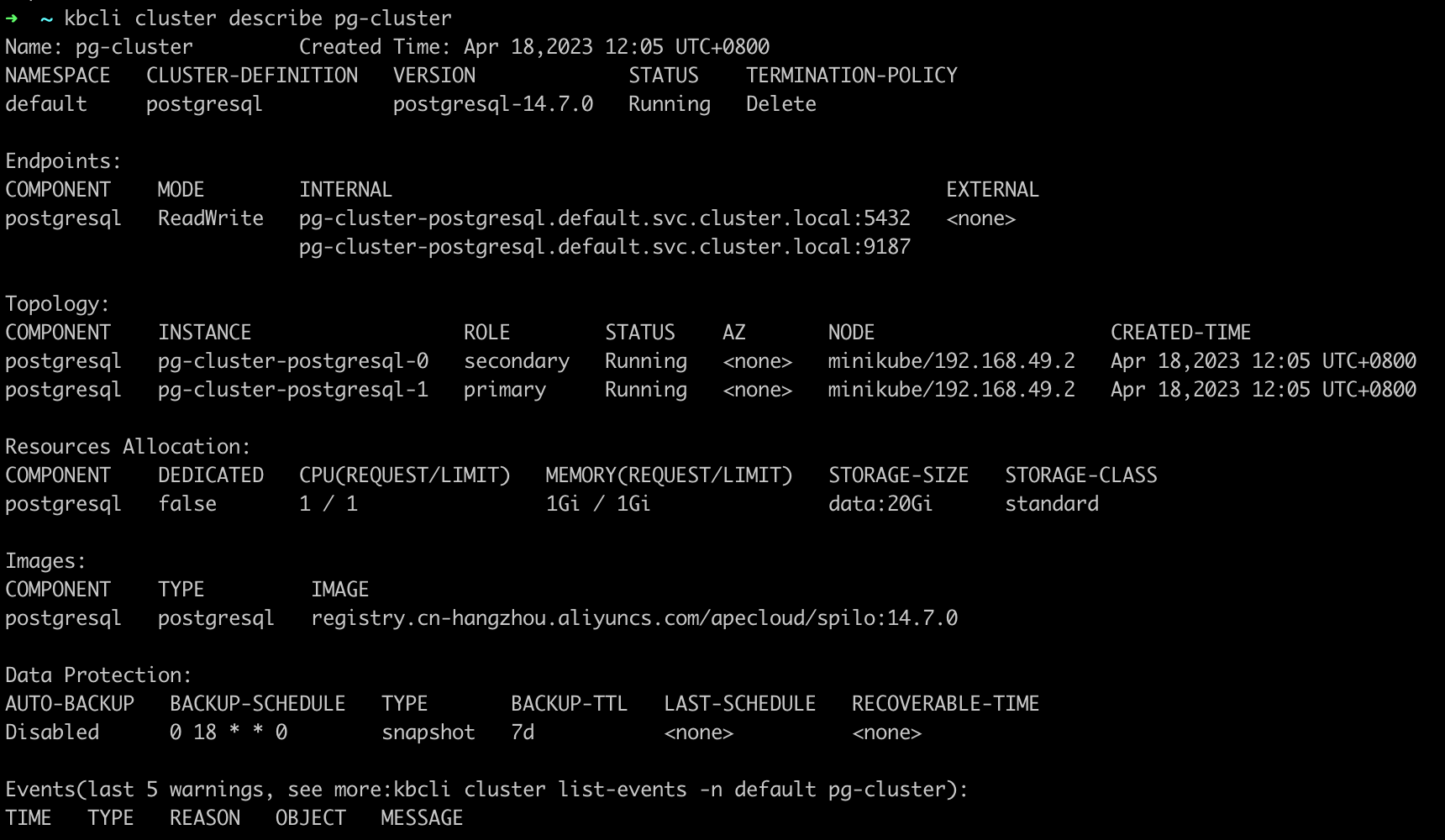 PostgreSQL 高可用切换后集群状态